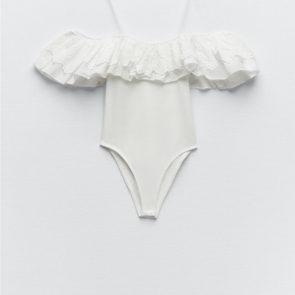Zara bodysuit white brand new - Picture 2 of 5